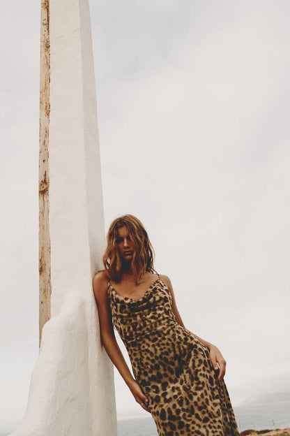 Melanie Leopard Dress