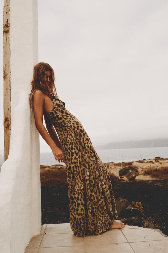 Melanie Leopard Dress