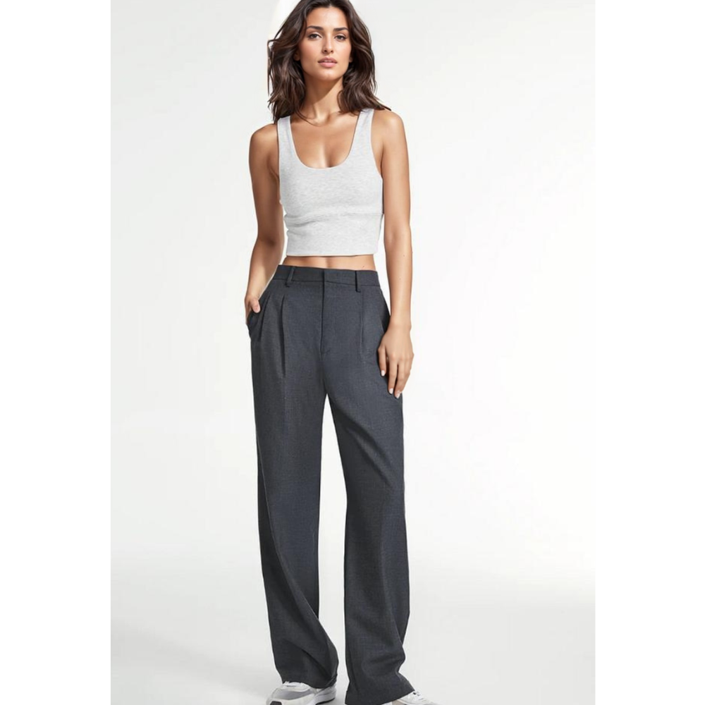 Wide Leg Tailored Pants